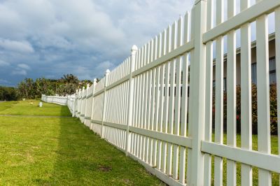 White Vinyl Fence