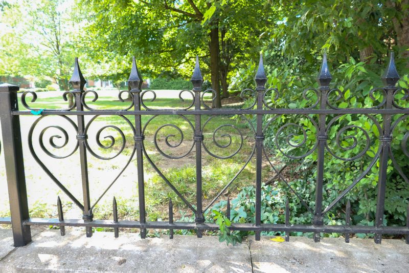 Gothic Iron Fence Installation